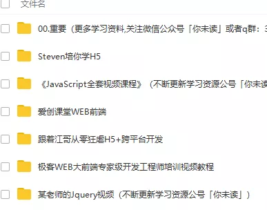  前端学习，这里有一份大礼